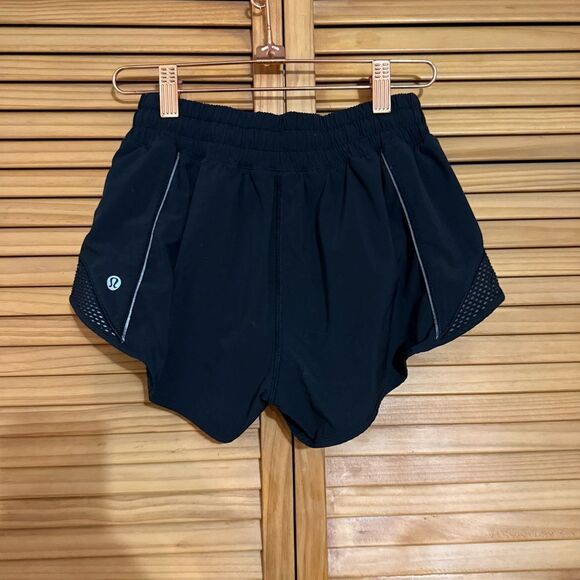 Lululemon Athletica Black Running shorts size 4 - Picture 4 of 5